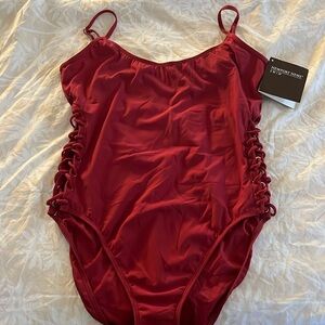 NWT Newport News red swim suit.